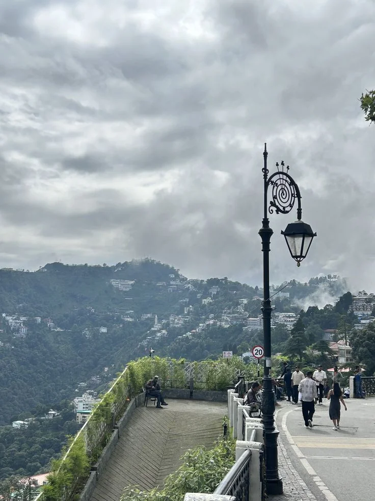 Mussoorie hill station and Himalayan mountain views